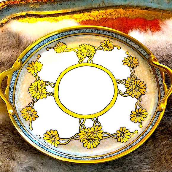 EUC- Antique French & German Hand-Painted Tea Set Pieces - Picture 8 of 16